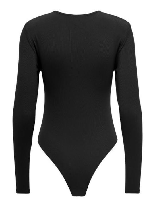 Only Long Sleeve Bodysuit Slim Fit Black