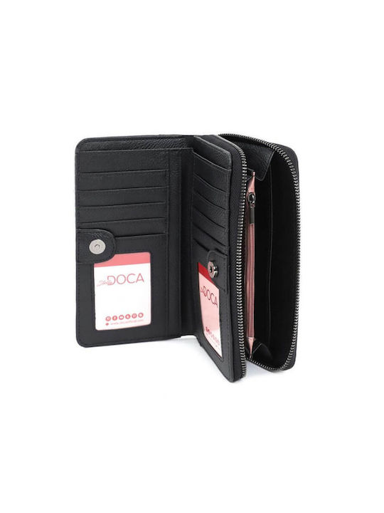 Doca Large Women's Wallet Black