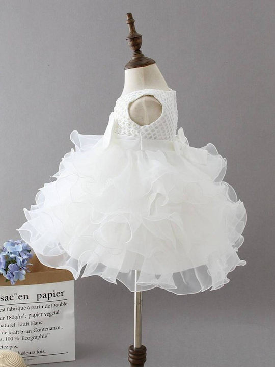 TakTakBaby Kids Dress Tulle Sleeveless White