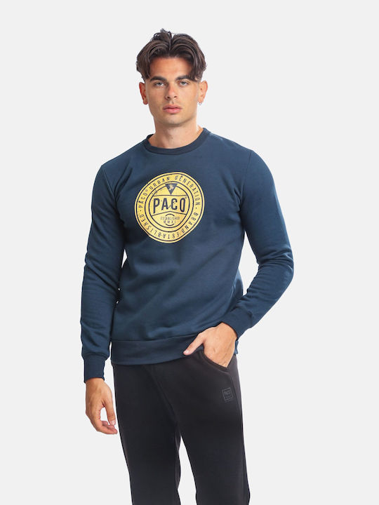 Paco & Co Herren Sweatshirt Blau