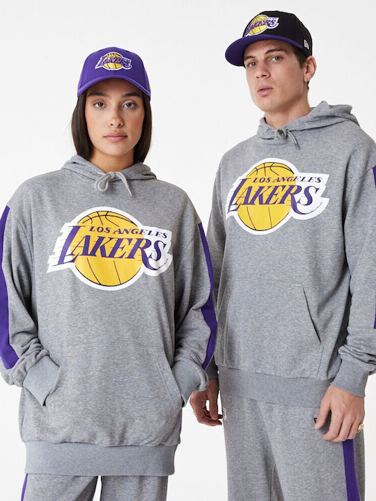 La Lakers Φούτερ με Κουκούλα Γκρι