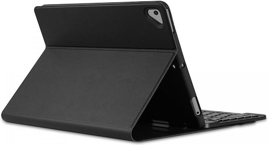 Buddi Zuna Flip Cover με Πληκτρολόγιο στα Αγγλικά US Μαύρη (iPad 2017/2018 9.7")