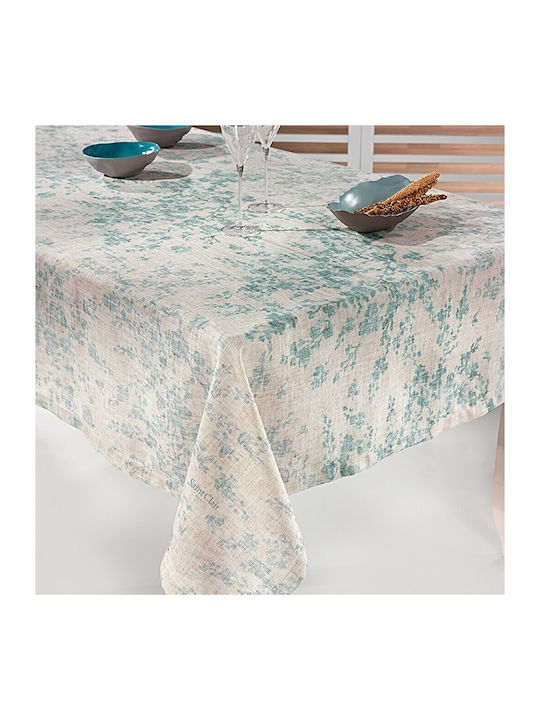 Saint Clair 1004 Polyester Stain Resistant Tablecloth Mint 140x250cm