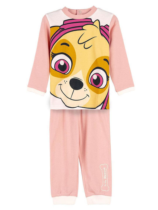 Cerda Παιδική Πιτζάμα Χειμωνιάτικη Ροζ Paw Patrol