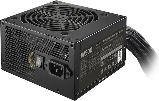 CoolerMaster Elite NEX Black Mesh 500W Μαύρο Τροφοδοτικό Υπολογιστή Full Wired 80 Plus Standard
