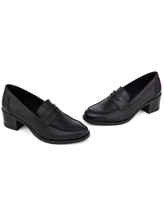 Ragazza Leder Pumps mit Riemchen Schwarz