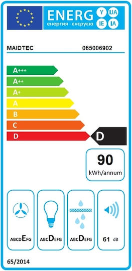 Maidtec Συρόμενος Απορροφητήρας 60cm Inox