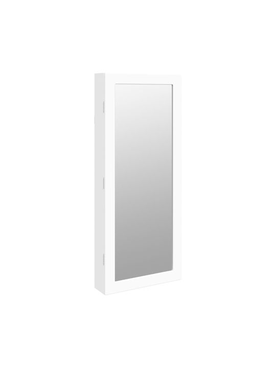 vidaXL Wall Mirror with White Wooden Frame 1pcs