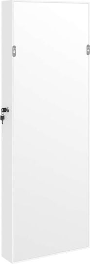 vidaXL Wandspiegel mit Weiß Hölzernes Rahmen & LED Beleuchtung 106x37.5cm 1Stück