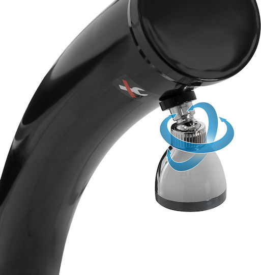 ML-Design Solar Pool Shower Made of PVC with Height 222cm Black