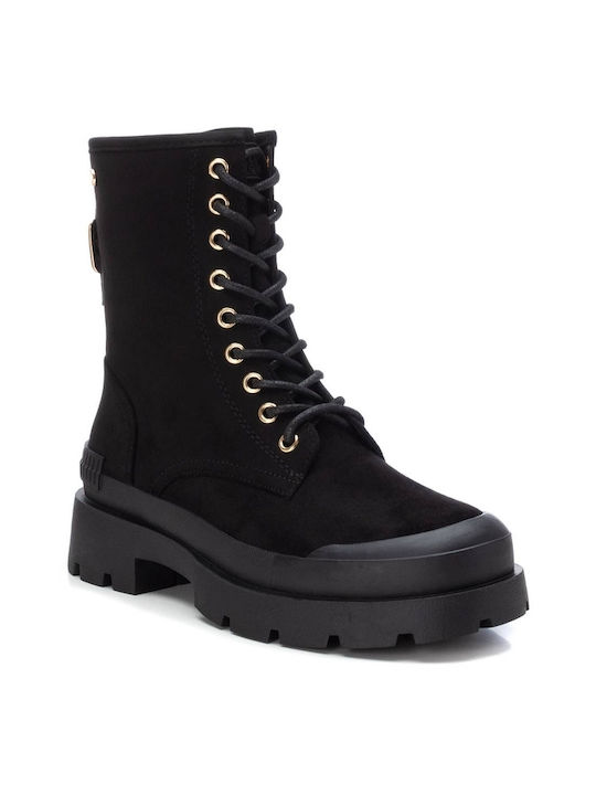 Suede Women's Ankle Boots Black