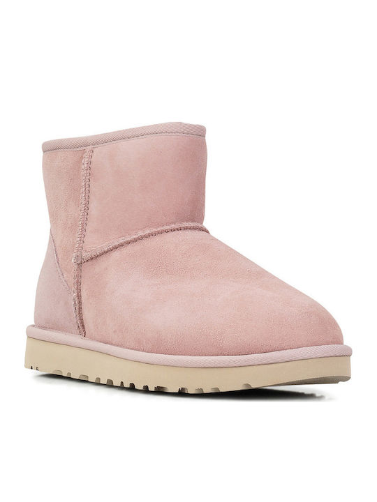 Classic Mini II Suede Women's Ankle Boots Light Pink