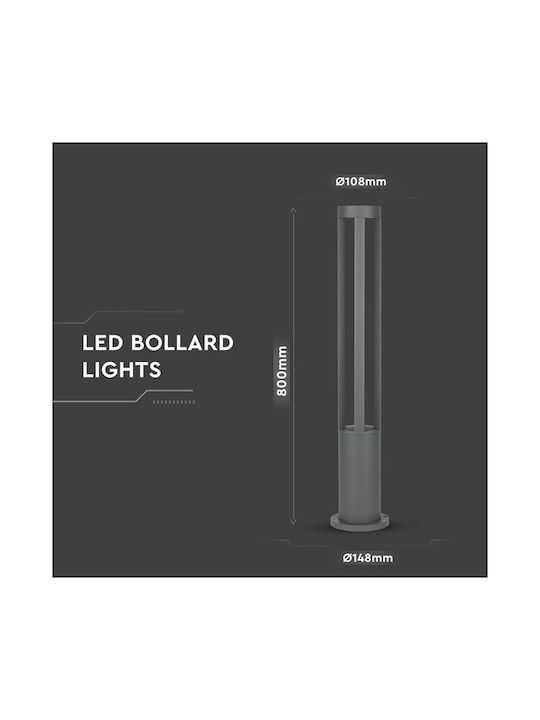 V-TAC Φωτιστικό Κολωνάκι LED Εξωτερικού Χώρου 10W με Θερμό Λευκό Φως IP65 Λευκό