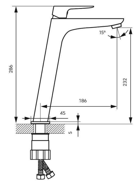 Ferro Vitto Mixing Tall Sink Faucet VITTO