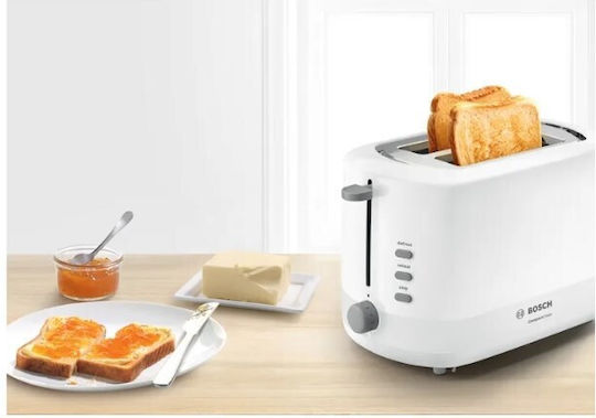 Bosch Toaster 2 Slots 800W White