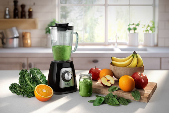 Tefal BlendForce 2 Blender With Glass Jug 1.75 L 800W Black