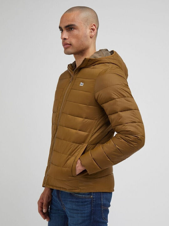 Jachetă Puffer de Iarnă Tabac maro