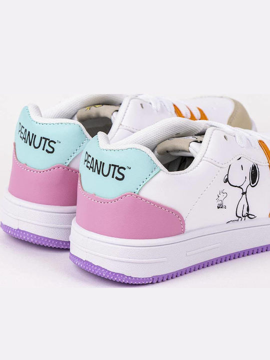 Disney Snoopy Παιδικά Sneakers Λευκά