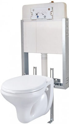 Japar Promicro Eingebaut Kunststoff Toiletten-Spülung Rechteckig