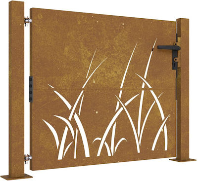 vidaXL Garden Gate Brown 1.05m x 80cm