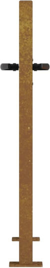 vidaXL Metal Fence Gate in Brown Color 1.05m x 80cm