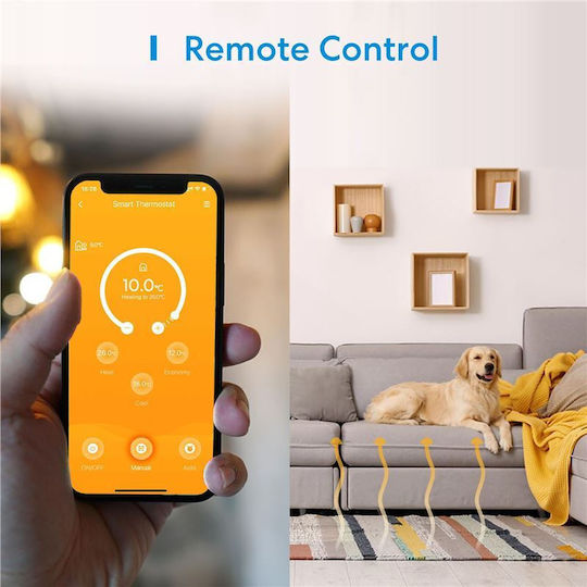 Meross Digital Termostat Spațiu Smart cu Wi-Fi