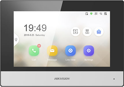 Hikvision Wi-Fi Video Intercom Set Black