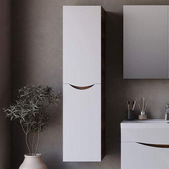 Martin Smile Στήλη Μπάνιου Τοίχου Μ33.6xΒ35xΥ138cm Λευκή