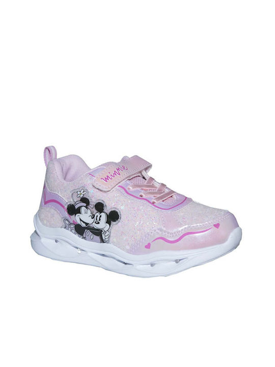 Disney Παιδικά Sneakers Eva με Φωτάκια Ροζ
