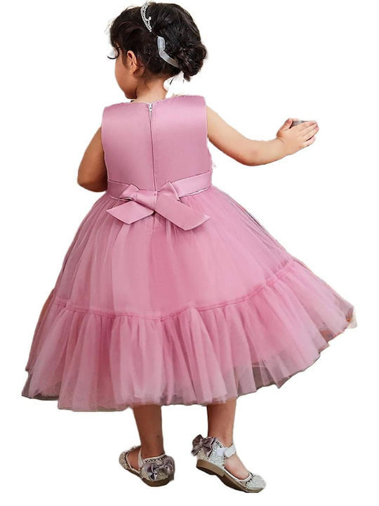 TakTakBaby Kids Dress Tulle Sleeveless Pink