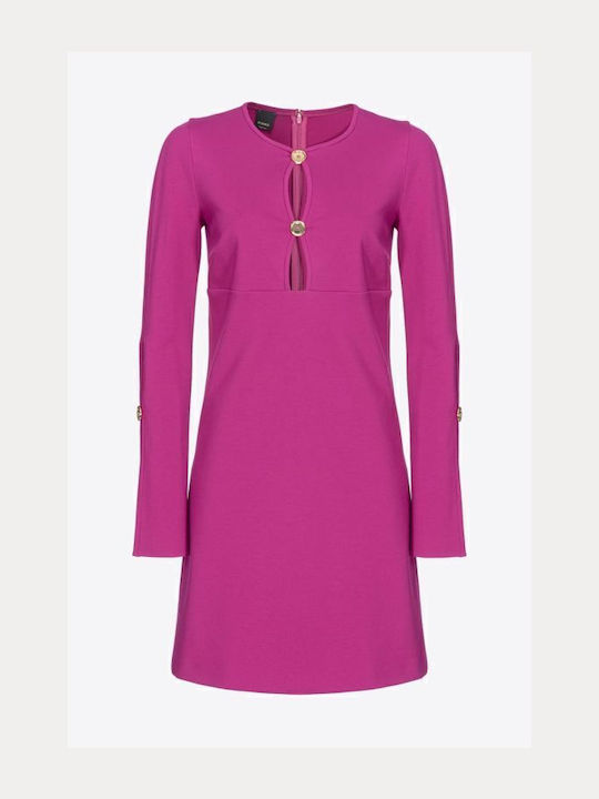 Mini Evening Purple Dress