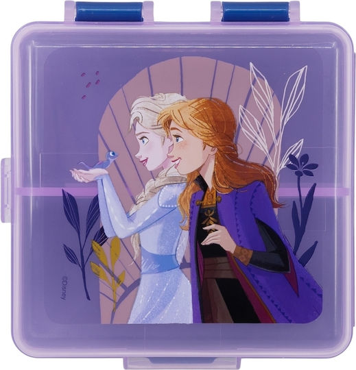 Stor Πλαστικό Παιδικό Δοχείο Φαγητού Frozen Μωβ 13 x 13 x 6εκ.