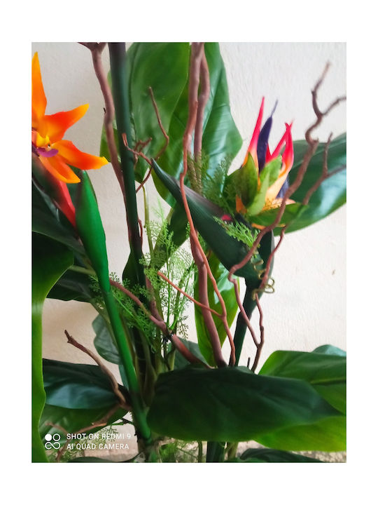 Plantă Artificială în Ghiveci Pasărea Paradisului 120cm