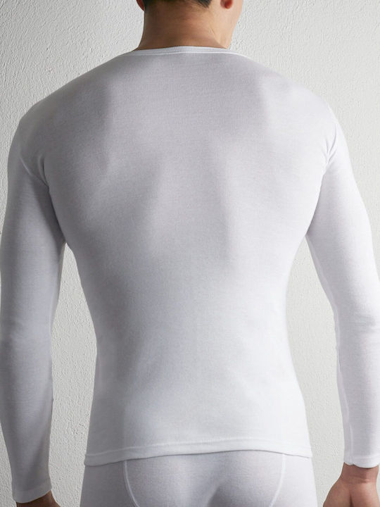 Anatolia Men's Undershirt Long-sleeved in White Color