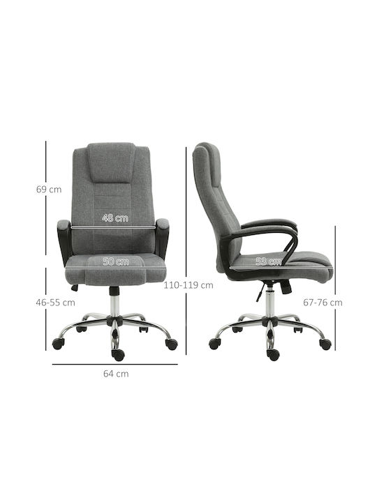 Vinsetto Office Chair With Grey Recline