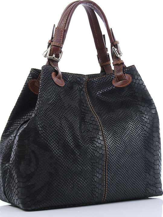 Passaggio Leather Women's Leather Shoulder Bag Black