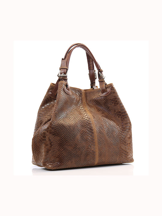 Passaggio Leather Women's Leather Shoulder Bag Tabac Brown