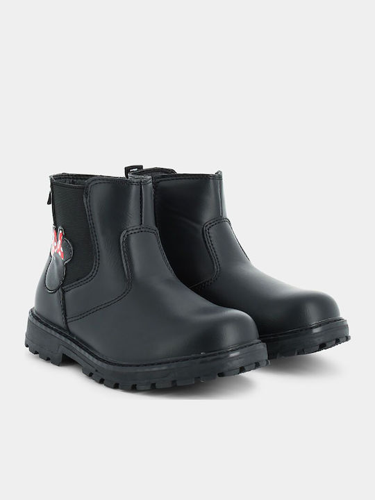 Boot Παιδικά Μποτάκια με Φερμουάρ Μαύρα