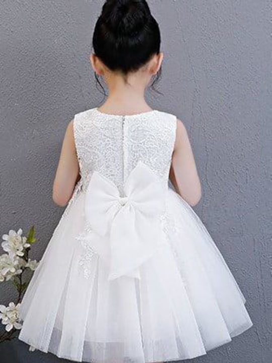 TakTakBaby Kids Dress Tulle Sleeveless White