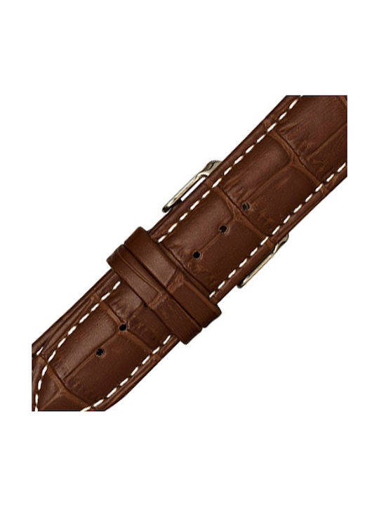 KOSTELO Lederriemen Braun 20mm
