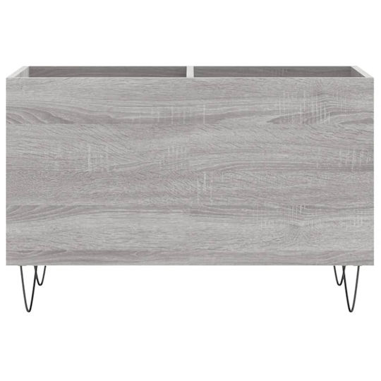 vidaXL Мебел за Hi-Fi Сив 38x74.5x48см