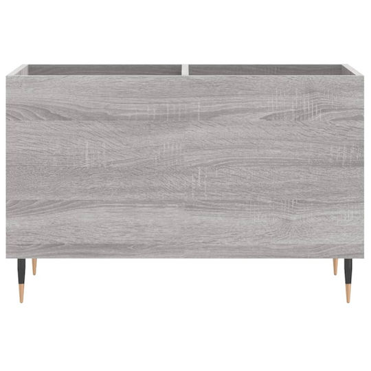 vidaXL Мебел за Hi-Fi Сив 38x74.5x48см
