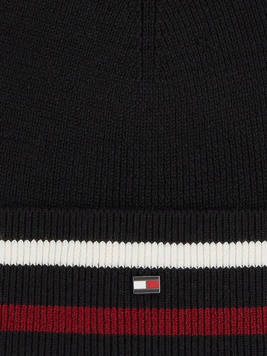 Tommy Hilfiger Beanie Unisex Beanie Gestrickt in Schwarz Farbe