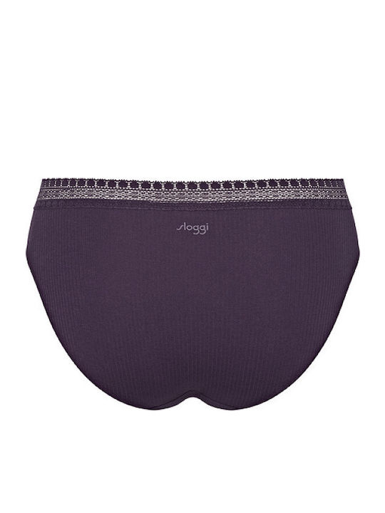 Go Ribbed H Tai Βαμβακερά Women's Slip 2Pack Purple