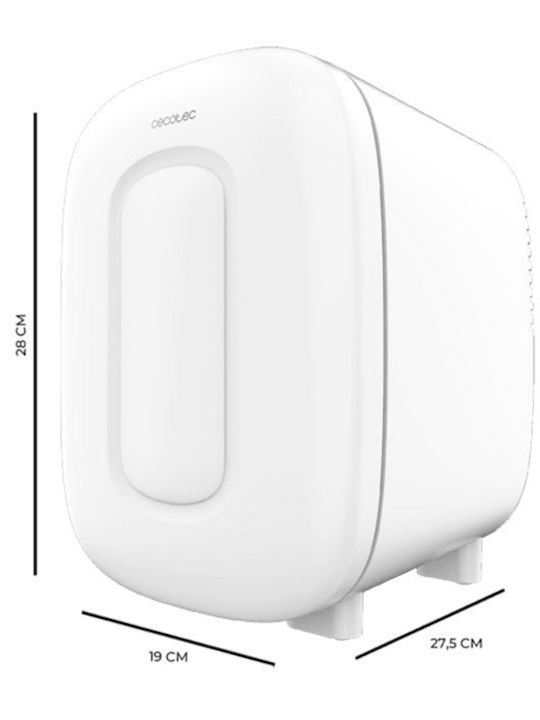 Cecotec Bora Ψυγείο Καλλυντικών 4lt με Ράφι & Λειτουργία Θέρμανσης Λευκό