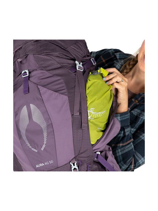 Osprey Aura Ag 50 Ορειβατικό Σακίδιο 50lt Μωβ Trekking