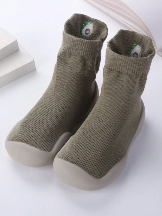 Babykids Kinderstrümpfe Hausschuh-Socken Grün