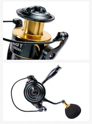 Noeby Legend Left Handed Fishing Reel for Casting, Eging, Inchiku, Jigging, Shore Jigging, Spinning, Surf Casting, Vertical and Trolling με Αμφιδέξιο Χερούλι