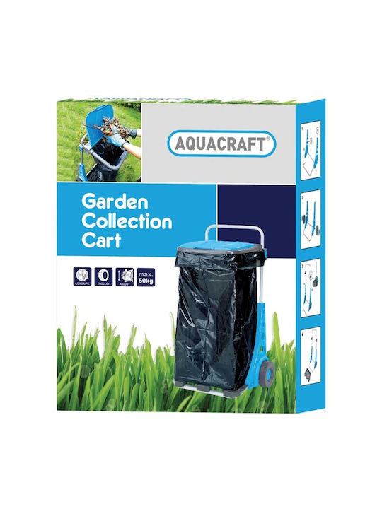 AquaCraft Coș De Gunoi Metalic Albastru 120lt