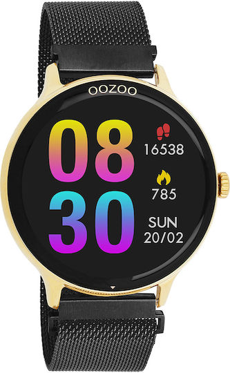 Oozoo Q00137 45mm Smartwatch with Heart Rate Monitor (Black)